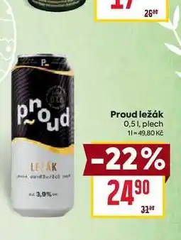 Billa Proud ležák 0,51, plech nabídka