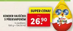 Lidl Kinder vajíčko s překvapením nabídka