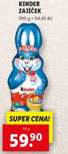 Lidl Kinder zajíček nabídka