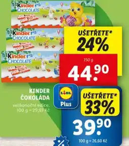 Lidl Kinder čokoláda nabídka