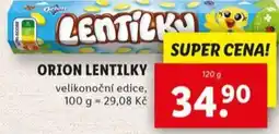 Lidl Orion lentilky nabídka