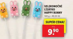 Lidl Velikonoční lízátko happy bunny nabídka