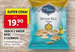 Lidl Snack z hnědé rýže s cizrnou nabídka