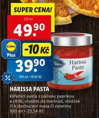 Lidl Harissa pasta nabídka