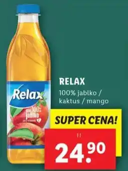 Lidl RELAX 100% jablko / kaktus / mango nabídka