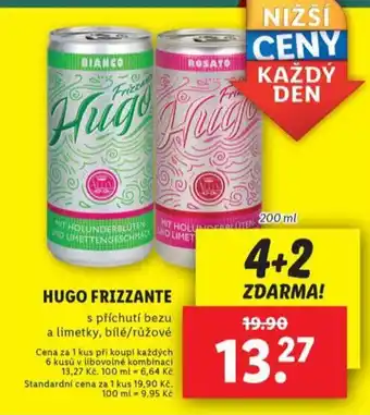Lidl Hugo frizzante nabídka