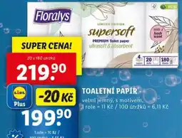 Lidl Toaletní papír nabídka