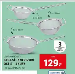 Lidl Sada sít z nerezové oceli 3 kusy nabídka