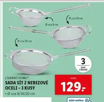 Lidl Sada sít z nerezové oceli 3 kusy nabídka