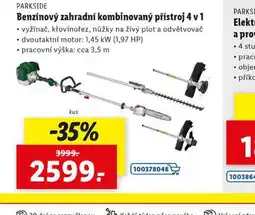 Lidl Benzínový zahradní kombinovaný přístroj 4v1 nabídka