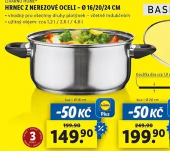 Lidl Hrnec z nerezové oceli 16 cm nabídka