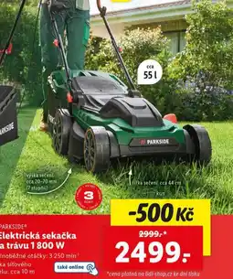 Lidl Elektrická sekačka na trávu 1800 w nabídka