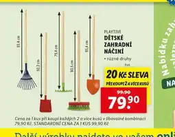 Lidl Dětské zahradní náčiní nabídka