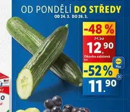 Lidl Okurka salátová nabídka
