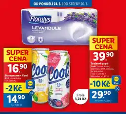 Lidl Floralys toaletní papír nabídka