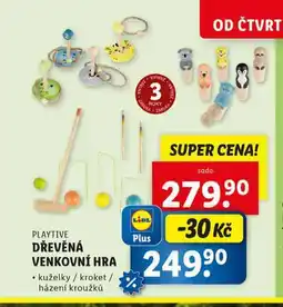 Lidl Dřevěná venkovní hra nabídka