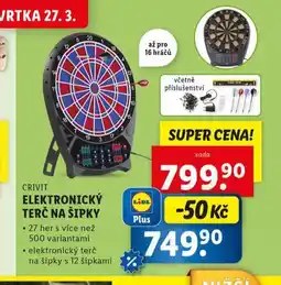 Lidl Elektronický terč na šipky nabídka