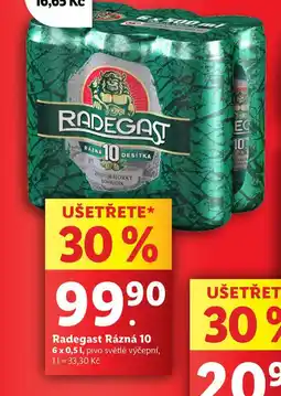 Lidl Pivo radegast rázná 10 nabídka