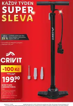 Lidl Nožní pumpa s manometrem xl nabídka