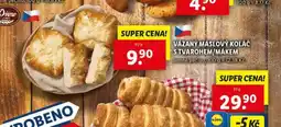 Lidl Vázaný máslový koláč s tvarohem / mákem nabídka