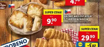 Lidl Vázaný máslový koláč s tvarohem / mákem nabídka