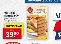 Lidl Vídeňské minipárečky nabídka