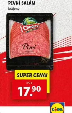 Lidl Pivní salám nabídka