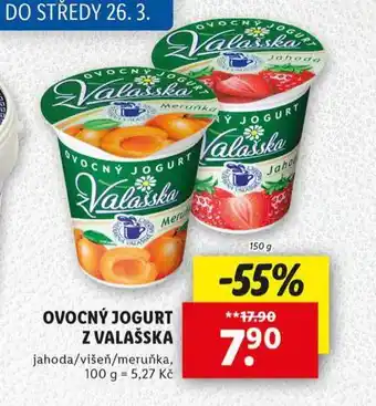 Lidl Ovocný jogurt z valašska nabídka