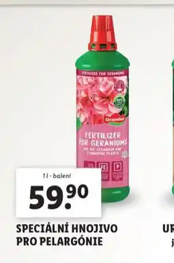 Lidl Speciální hnojivo pro pelargónie nabídka