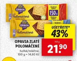 Lidl Opavia zlaté polomáčené nabídka