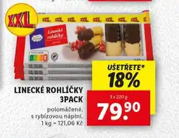 Lidl Linecké rohlíčky 3pack nabídka