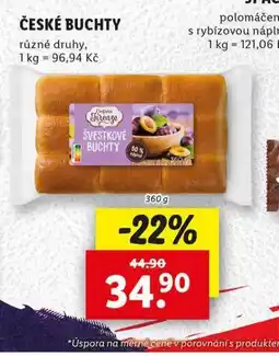 Lidl České buchty nabídka