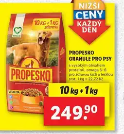 Lidl Propesko granule pro psy nabídka