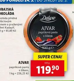 Lidl Ajvar nabídka