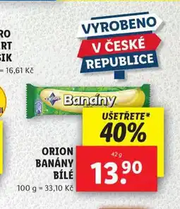 Lidl Orion banány bílé nabídka