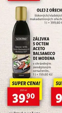 Lidl Zálivka s octem balsamico di odena nabídka