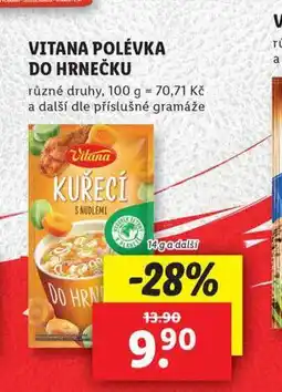 Lidl Vitana polévka do hrnečku nabídka