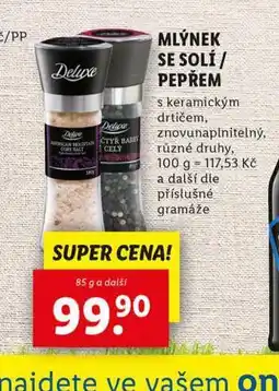 Lidl Mlýnek se solí / pepřem nabídka