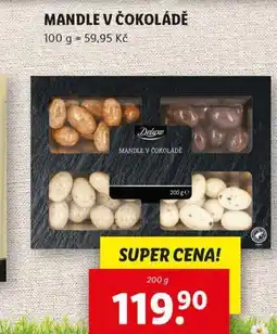 Lidl Mandle v čokoládě nabídka