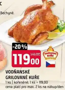 Terno Vodńanské grilované kuře 1ks nabídka