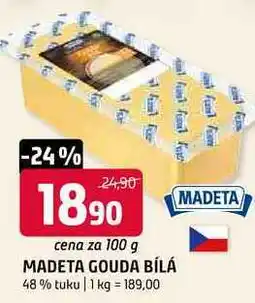 Terno Madeta gouda bílá 48 % tuku 1 kg nabídka