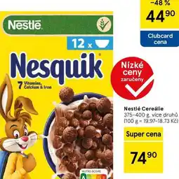 Tesco Nestlé Cereálie, 375-400 g, více druhů nabídka
