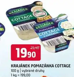 Terno Krajánek pomazánka cottage 100 g vybrané druhy nabídka