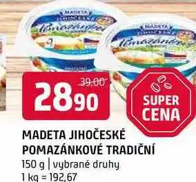 Terno Madeta Jihočeské pomazánkové tradiční 150g vybrané druhy nabídka