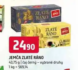 Terno Jemča Zlatý černý čaj, vybrané druhy 43,75g nabídka