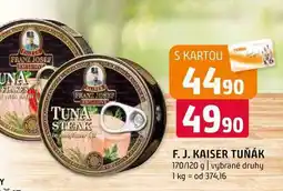 Terno F. J. Kaiser tuňák 170/120 g vybrané druhy nabídka
