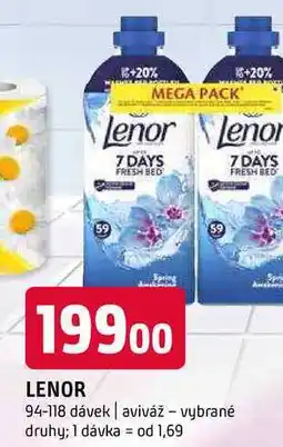 Terno Lenor aviváž vybrané 94-118 dávek druhy nabídka