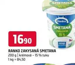 Terno Ranko zakysaná smetana 200 g krémová 15 % tuku nabídka