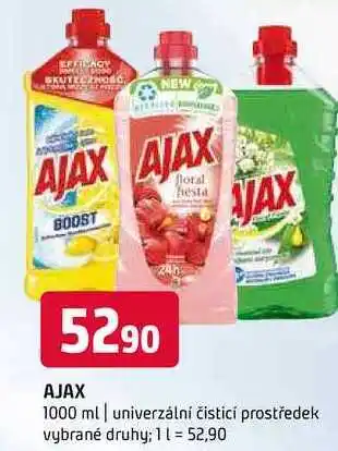 Terno Ajax 1000 ml univerzální čisticí prostředek vybrané druhy nabídka