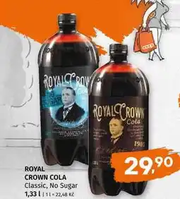 Terno Royal crown cola Classic, No Sugar 1,33l nabídka